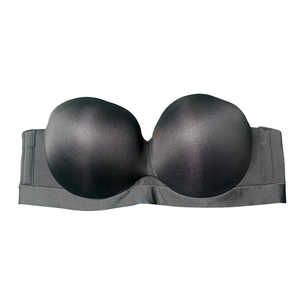 Cacique Black Seamless Strapless Bra Size 40C